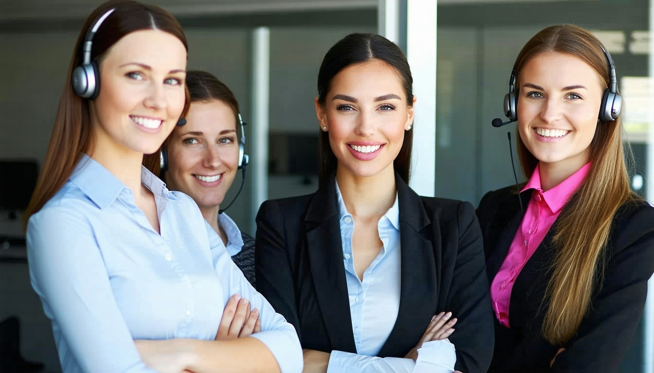 Equipo de atención al cliente listo para responder consultas